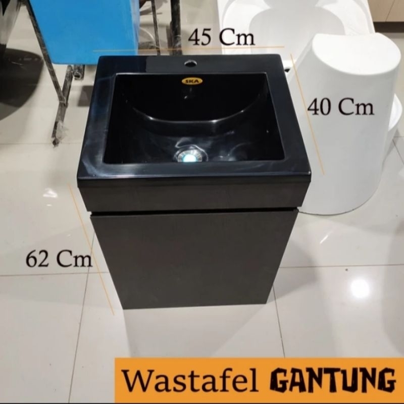 wastafel cuci tangan gantung wastafel set kabinet