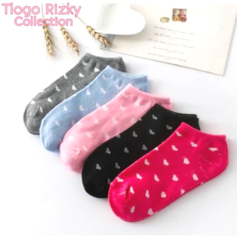 (Tlogo)Rizky Smg022 "Kaos kaki motif love ankle semata kaki"