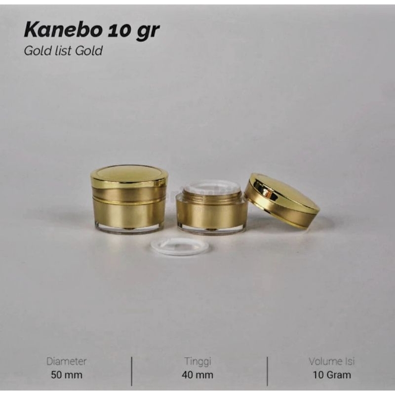 POT KANEBO 10GR / POT CREAM KANEBO 10GR GOLD LIST GOLD / POT CREAM KANEBO 10GR 10 GRAM
