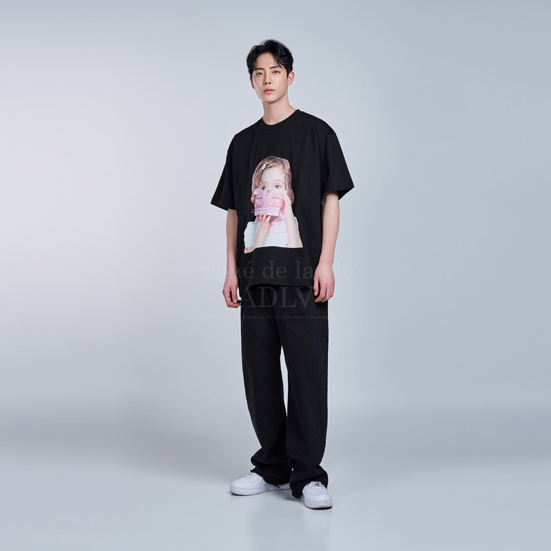 BABY FACE SHORT SLEEVE T-SHIRT BLACK GIFT
