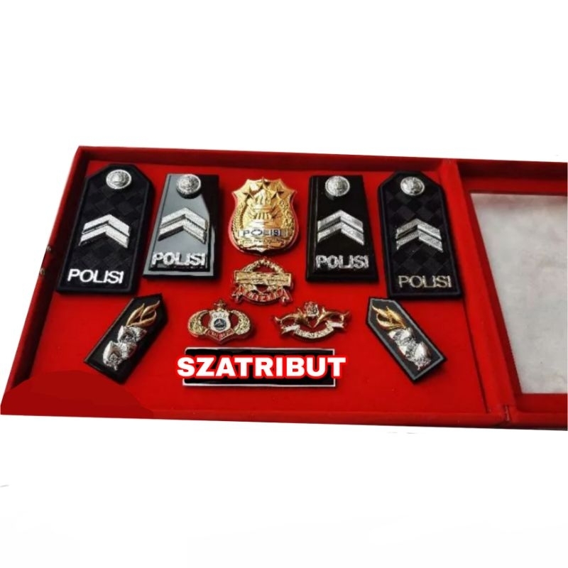 Atribut Polri Set Box Pangkat Bripda Polri/Set Box Pangkat Polisi