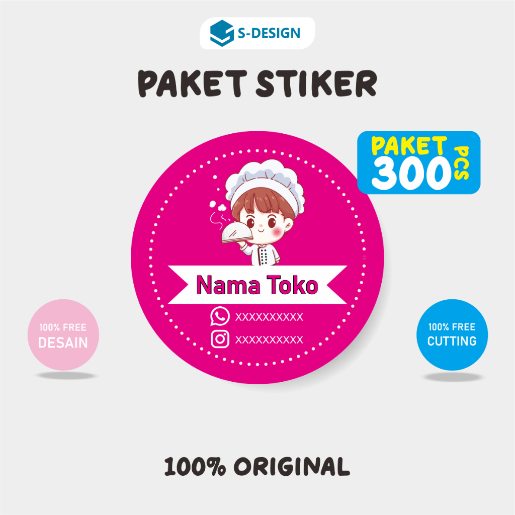 

Rad STIKER PAKET 300PCS / STIKER LABEL / STIKER CUSTOM / STICKER LABEL / STICKER CUSTOM / STIKER
