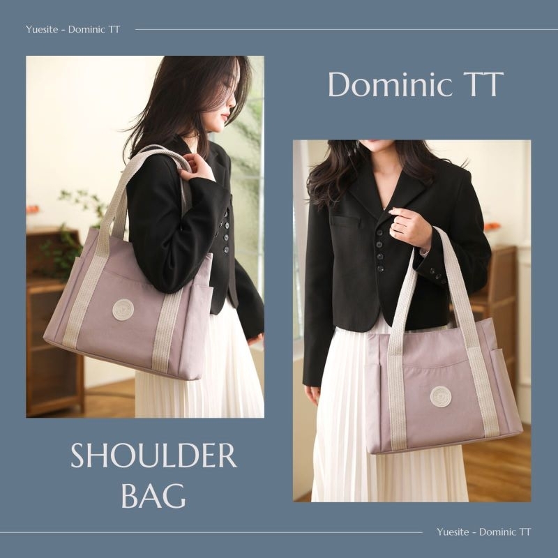 TOTE BAG YUESITE DOMINIC IMPORT TAS BAHU WANITA SHOULDERS BAG WATERPROOF