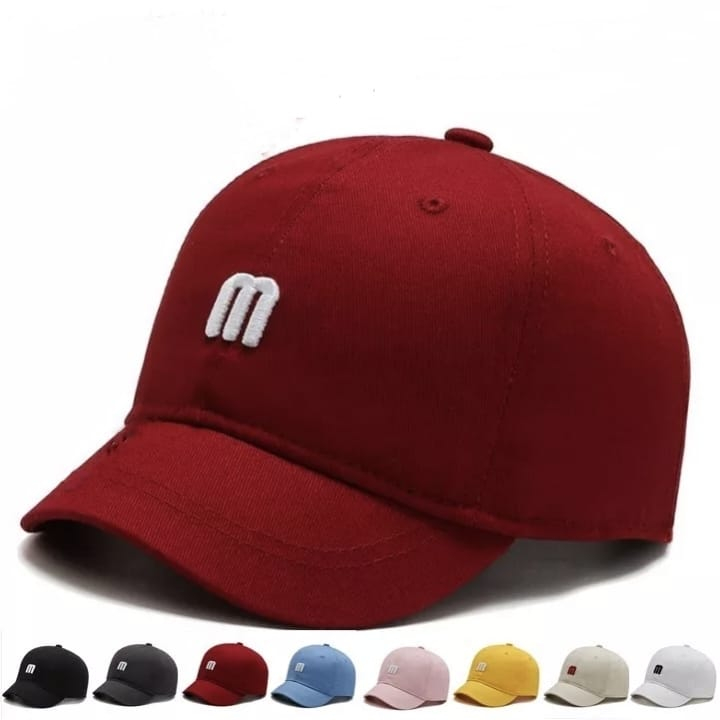 Topi Depan Pendek Centong Pendek Motif Logo Huruf M