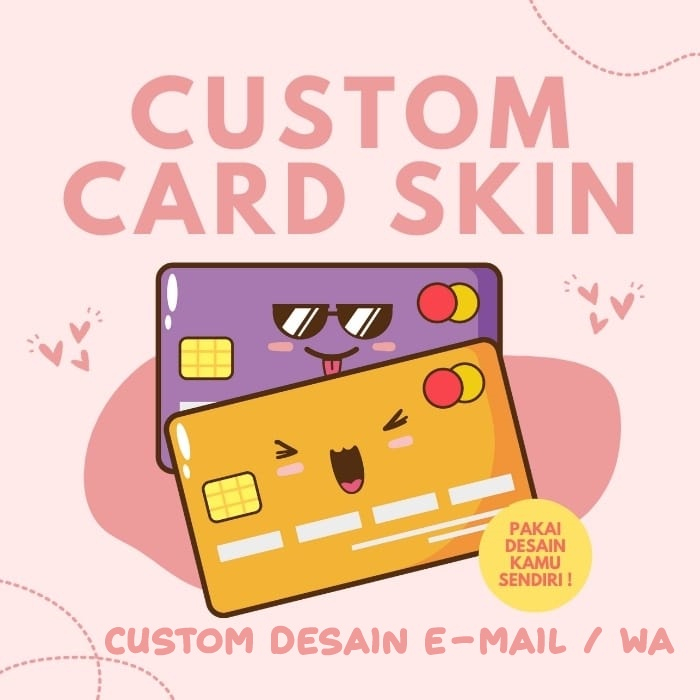 Custom Sticker Skin Card Vynil Hologram Custom Satuan