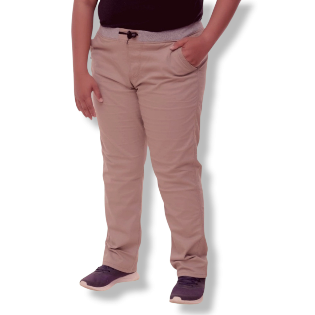 Celana Chino Panjang Pria Big Size Chinos Pria Pinggang Karet Bahan Melar Slim Fit Jumbo