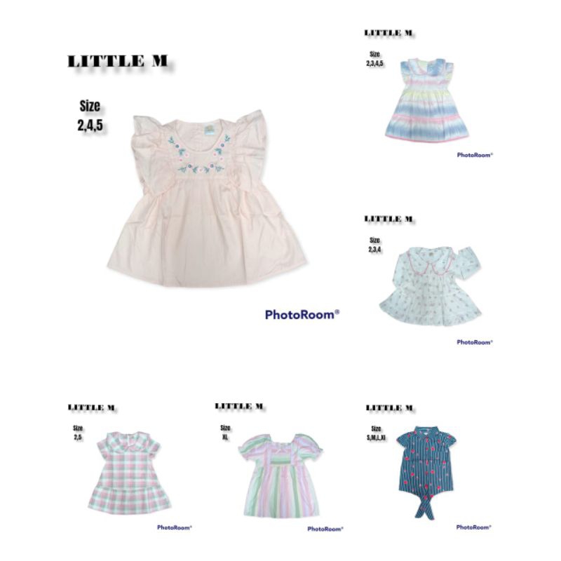 DRESS LITTLE M GIRL DRESS ANAK DRESS ANAK PEREMPUAN IMPORT DRESS PEREMPUAN LITTLE M DRESS BRANDED