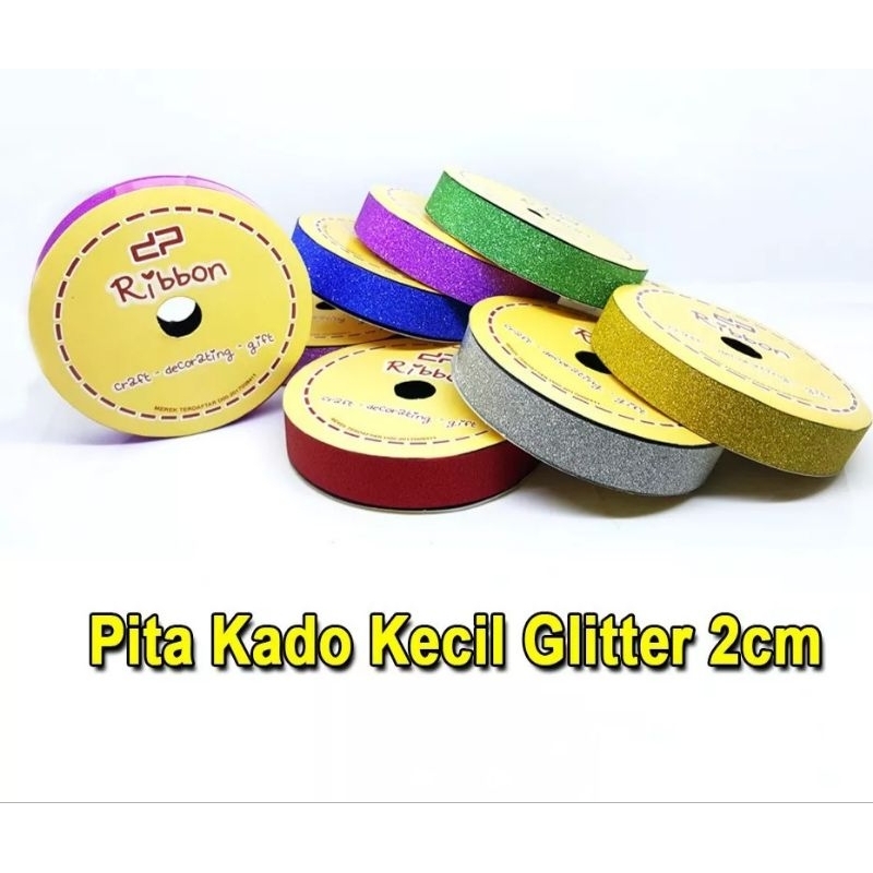 

Pita Kado Kecil Glitter 2cm | Pita Roll