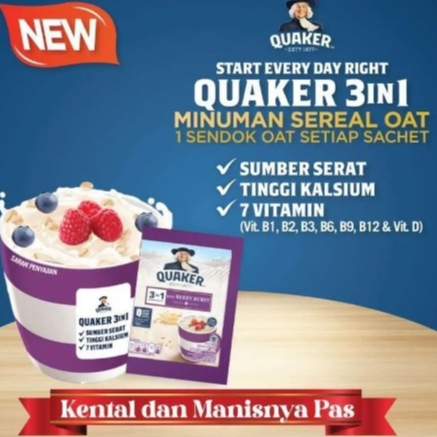 

RB22 Quaker 3in1 Berryburst Malaysia 240Gr Pouch 240 Gr