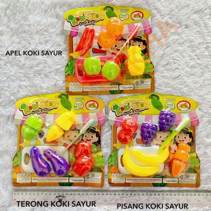 Mainan Masakan Koki Cilik Potong Buah Sayur Set KGP195