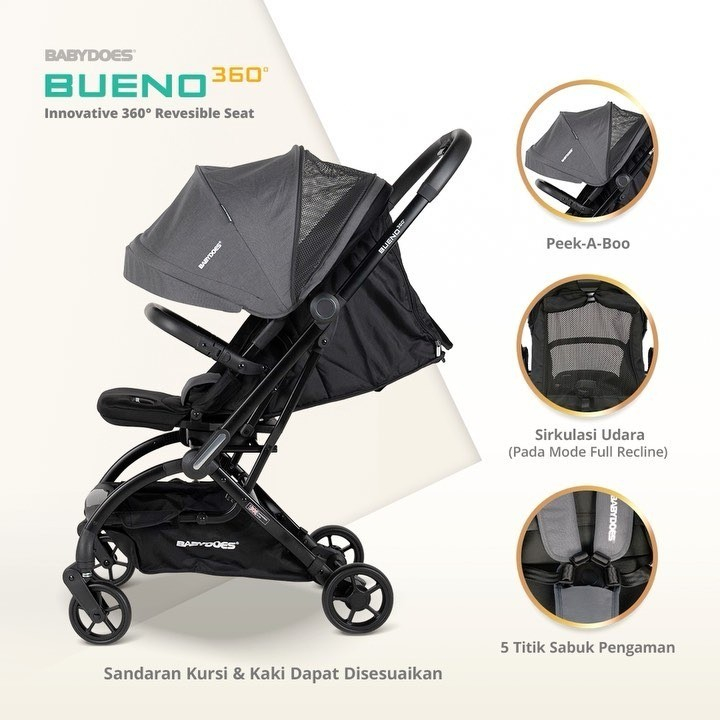 Babydoes CH XB 736 SN Bueno 360 Stroller - Kursi Dorong Bayi