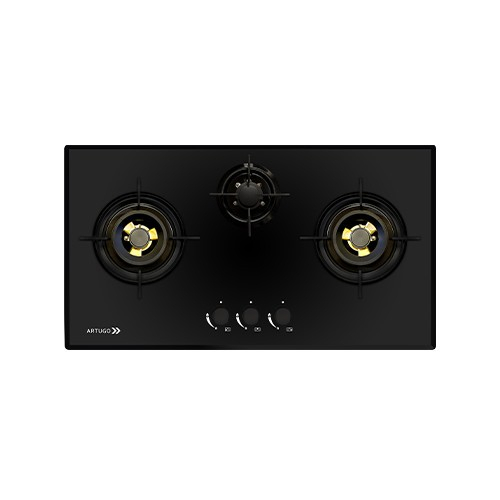 Kompor Tanam Kaca 3 Tungku - AH 3933 FB Artugo