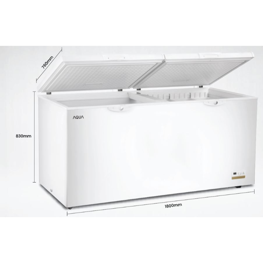 Chest Freezer AQUA AQF-600GC 561 Liter 268 Watt