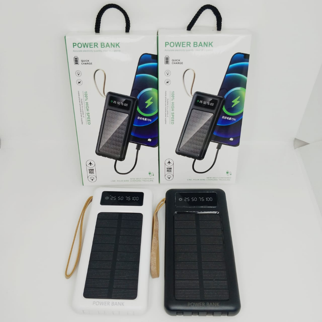 POWERBANK SOLAR 5IN1 10000MAH / POWER BANK 16LED SOLAR / POWERBANK 3USB LED BY.MINIGO