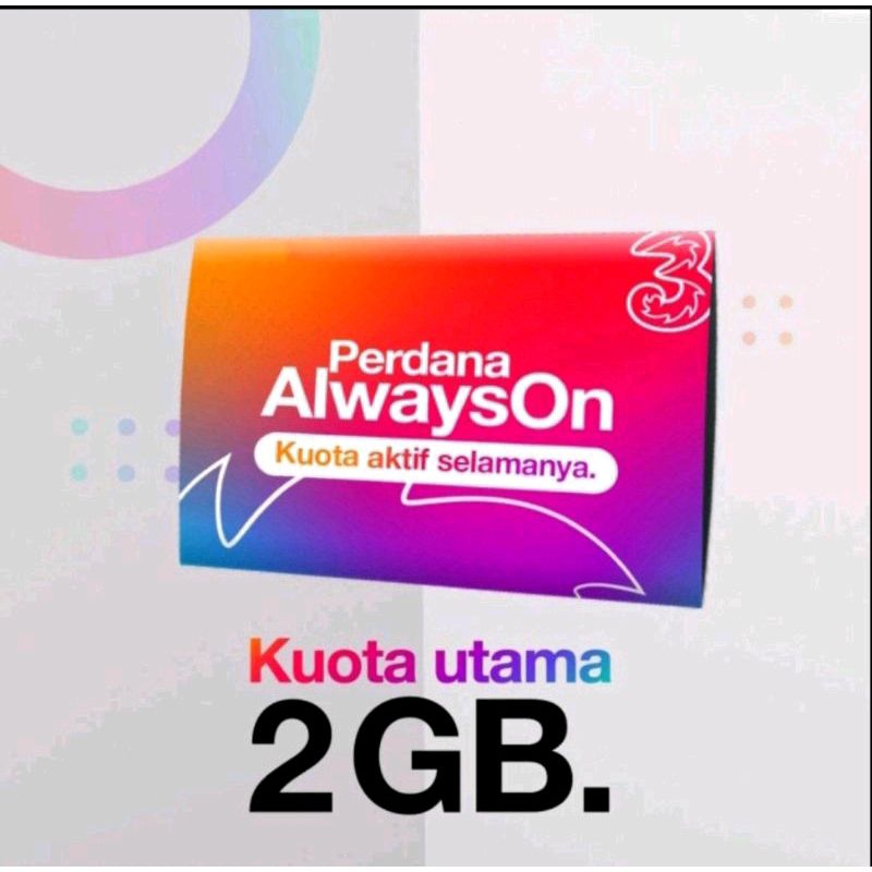 KARTU PERDANA THREE TRI 3 MURAH FRESH SIAP PAKAI KUOTA 6GB 8GB 12GB 28GB LANGSUNG PAKAI