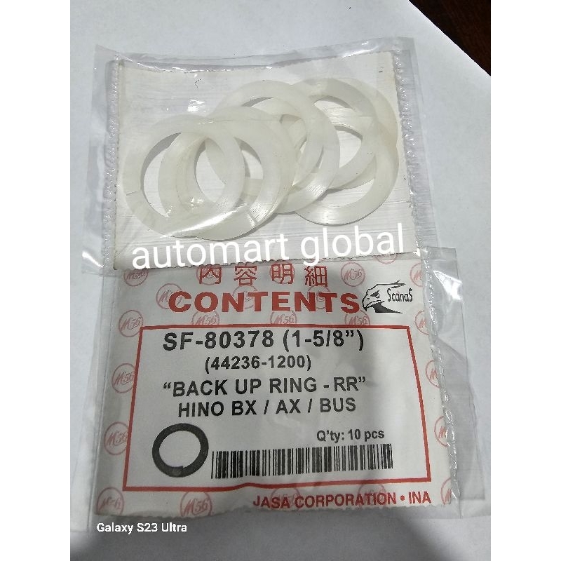 back up ring teflon tatakan karet rem Fuso Hino Nissan 1pc