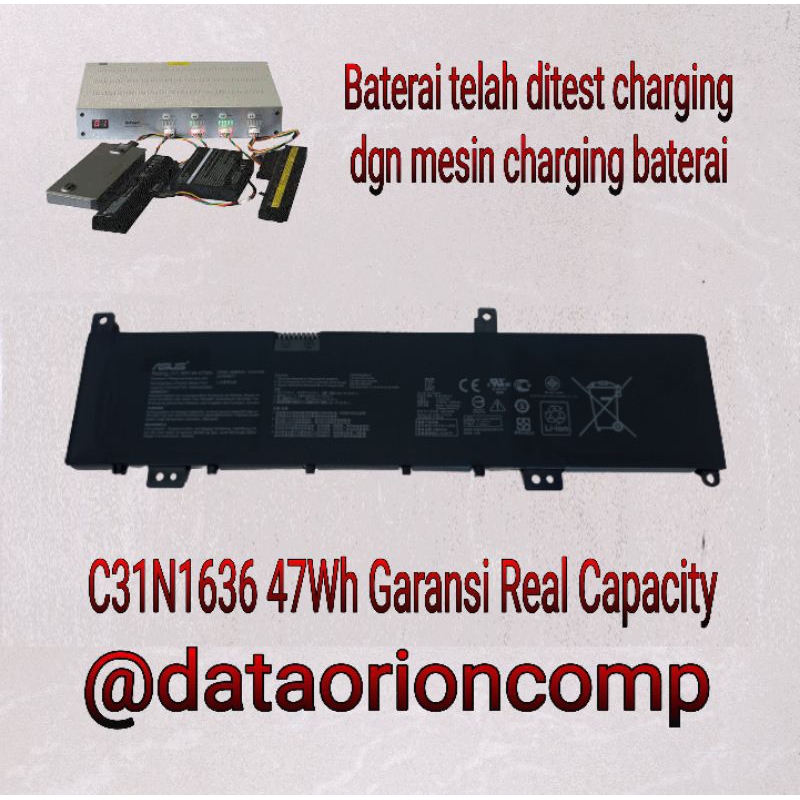 Baterai Asus C31N1636 for vivobook pro X580 X580VN N580VD