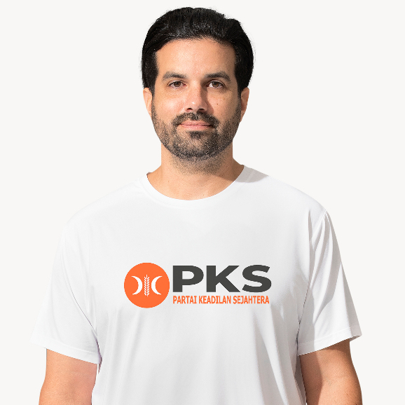Kaos Polos PKS Partai Keadilan Sejahtera - 100% Cotton t-shirt - Premium Soft Grade