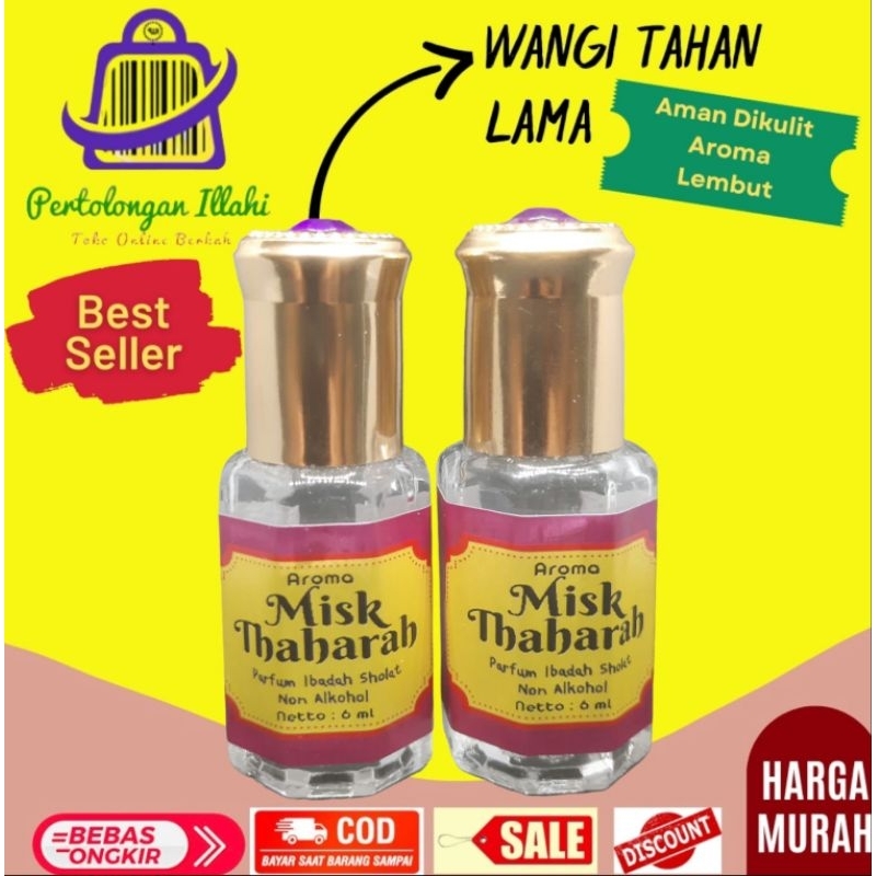 aroma musk thaharah parfum wanita sunah sar'i ibadah sholat halal arabic rollon botol oles 6ml cocok buat ibadah wangi tahan lama tanpa alkohol bisa buat oleh oleh jamaah haji dan umroh arabia