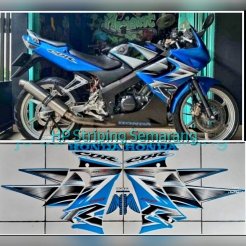 Striping Honda CBR 150 Old Cbu th 2006 Biru