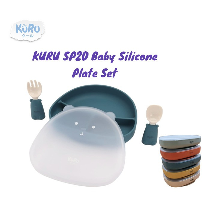 Kuru - Baby Silicone Suction Plate Set