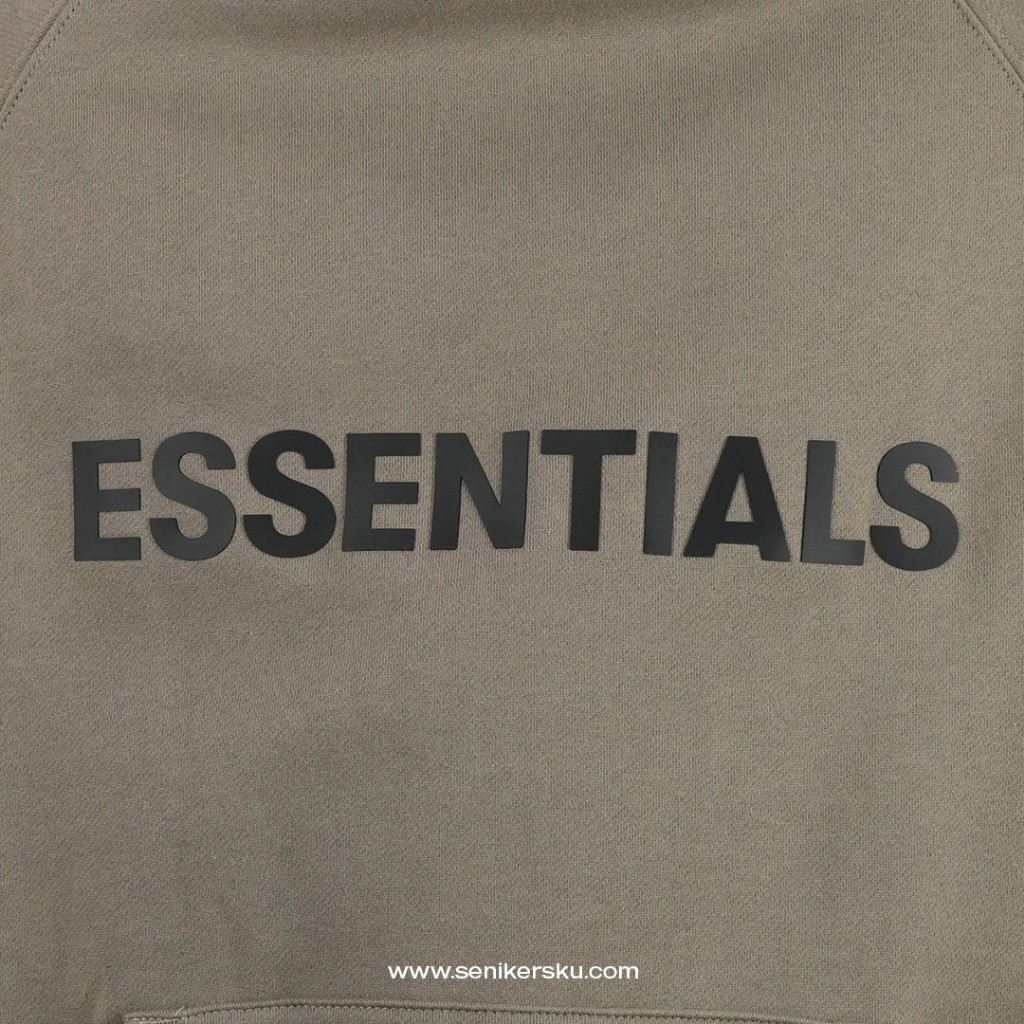 Essentials FOG 3D Silicon Applique Hoodie Cement