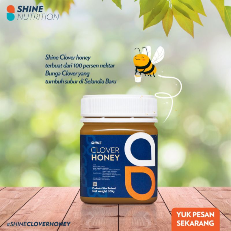 

GELEGAR_SUPERRRRR MURAH_MADU_BELI_1...GRATIS...1.....MADU shine clover honey_500g #