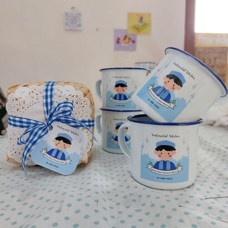 SOUVENIR GELAS/MUG CUSTOM KHITAN/SUNATAN