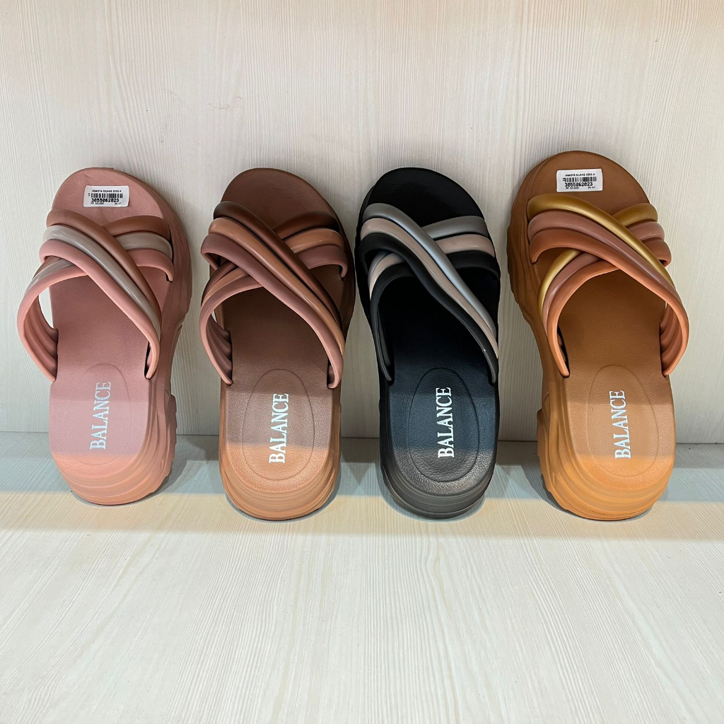 Sandal Wanita Jelly Import Hanaya Silang 3055-A Anti Slip