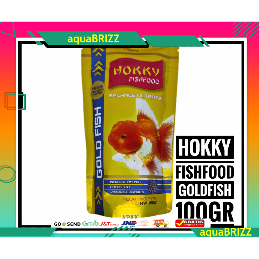 HOKKY FISHFOOD GOLDFISH  250 GRAM pakan makanan pelet ikan hias koki koi floating