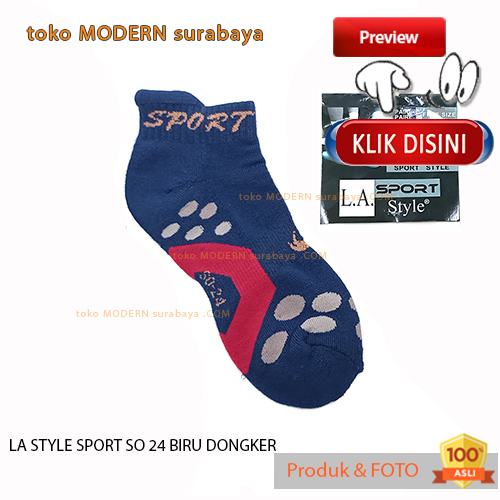 Kaos kaki pendek mata kaki tebal LA STYLE SPORT SO 24