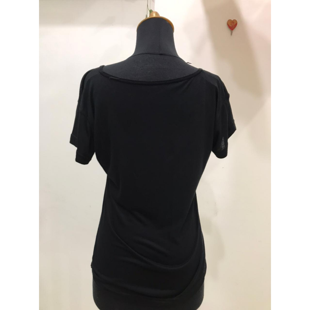 LIZ Kaos - Kaos Atasan Wanita Lengan Pendek Murah V neck