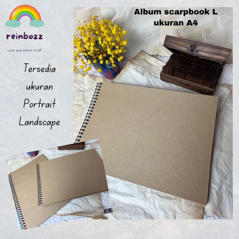 

scrapbook album journaling kit / album foto / jorunal catatan notebook / scrapbook