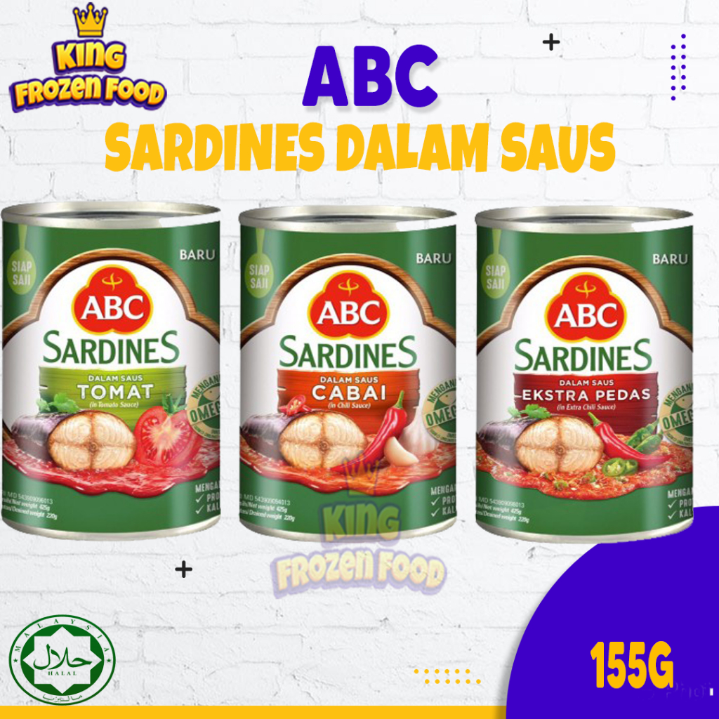 ABC Sardines Tomat-Cabai-Extra Pedas Kemasan 425G/155G