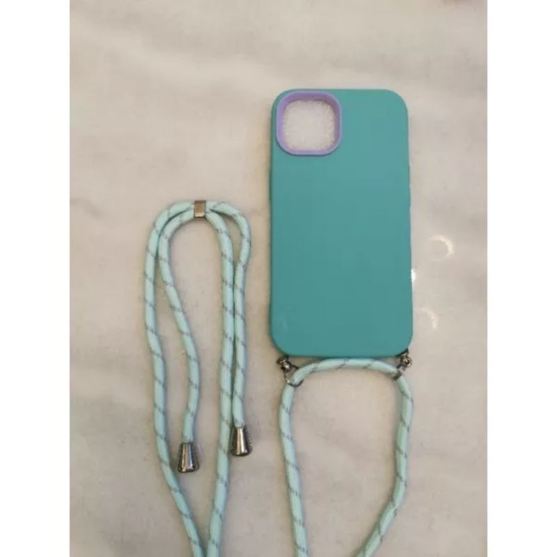 0005 VVV CASE SLINGCASE LANYARD 3 IN 1 PASTEL DOFF FOR SAMSUNG A14 A6+ J8 A54 A24 A34 S10+ Note 9 S9+ plus CASING DOFF PASTEL BABY COLOUR ACCESORIES SARUNG HP