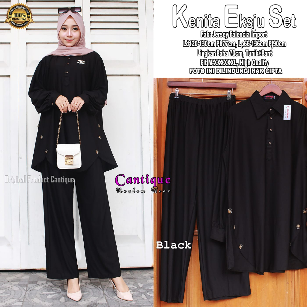Octaff_ Kenita setelan wanita ori Cantique