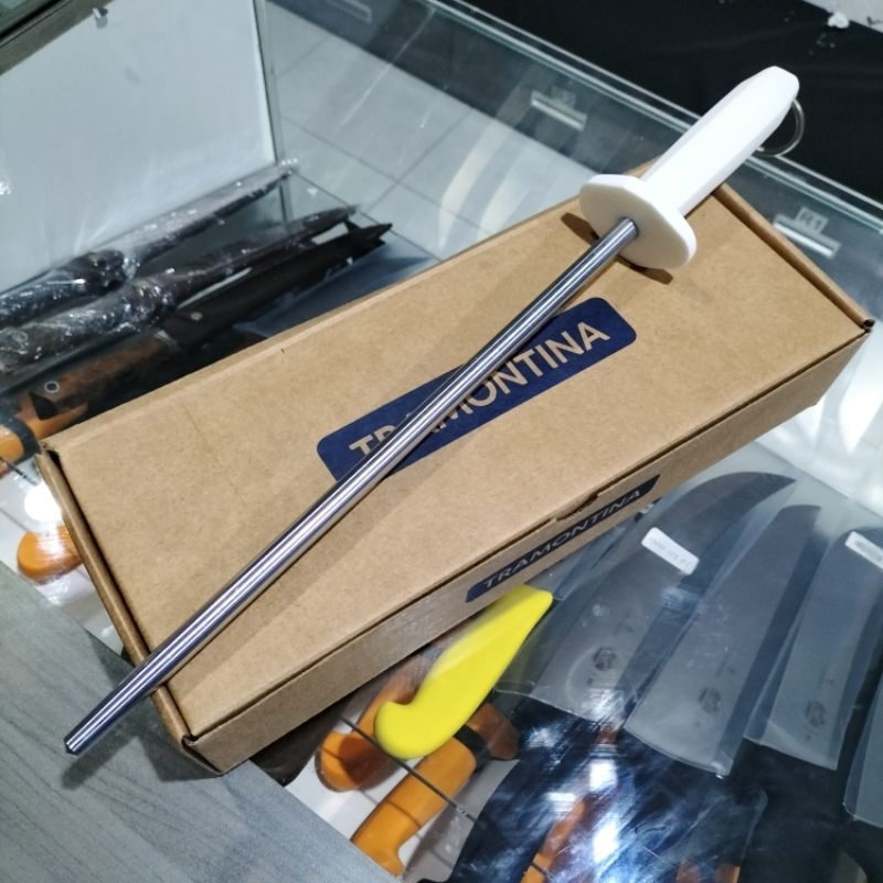 Honing steel polish pengasah pisau super halus tramontina 12" original brazil 24643/082