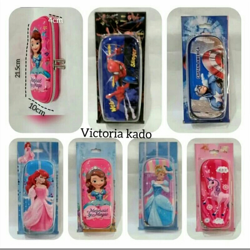 

kotak tempat pensil pencil case smiggle eva 3D timbul impor