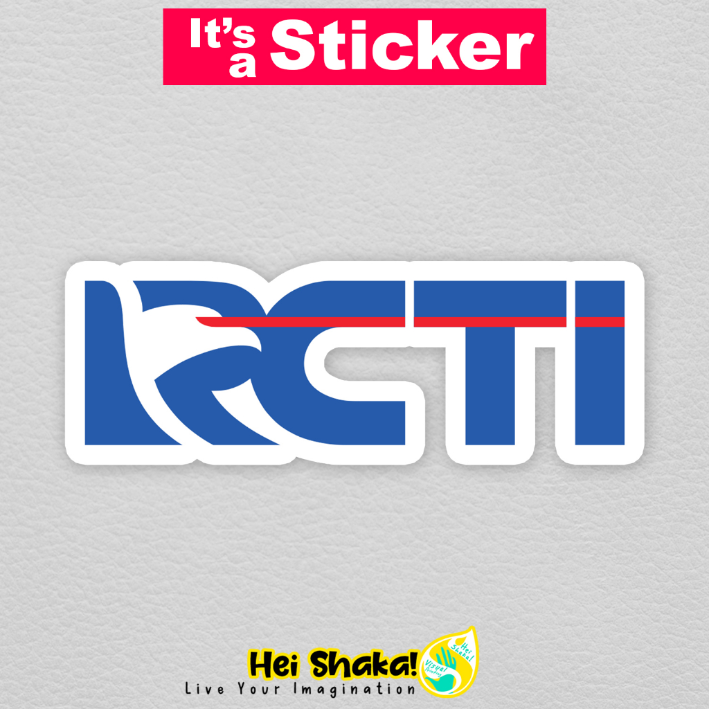 Heishaka Stiker RCTI Logo Sticker TV Vinyl Anti Air