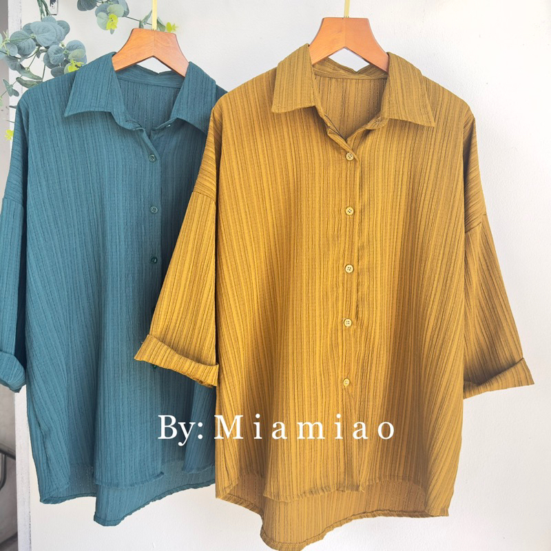 Premium Kemeja Wanita - Casual Shirt Kemeja Polos - Blouse Wanita/E57