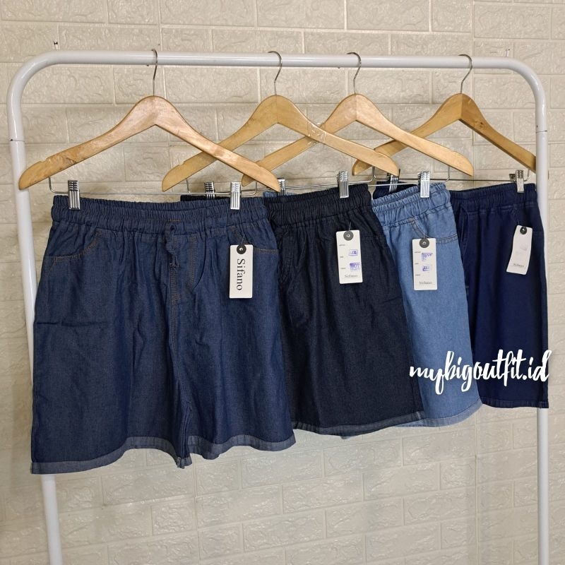 Celana Pendek Hotpants  Jeans Standart Jumbo Murah // Hotpants Jeans Standart Jumbo Sobek Rawis
