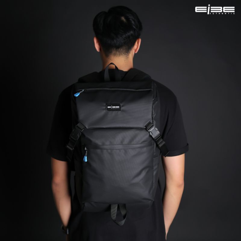 eibe backpack waterproof tas rangsel pria anti air warna hitam [ OXTAGON ]