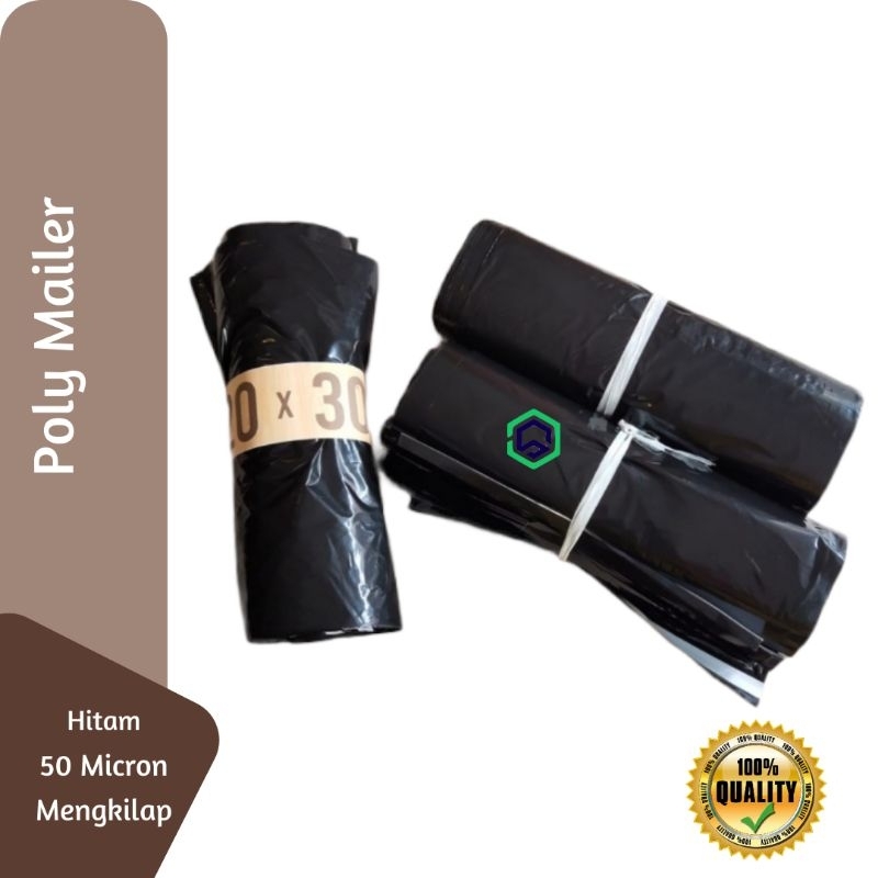 

Poly Mailer Plastik 40 x 50 Cm Packing Hitam - 1 Lembar