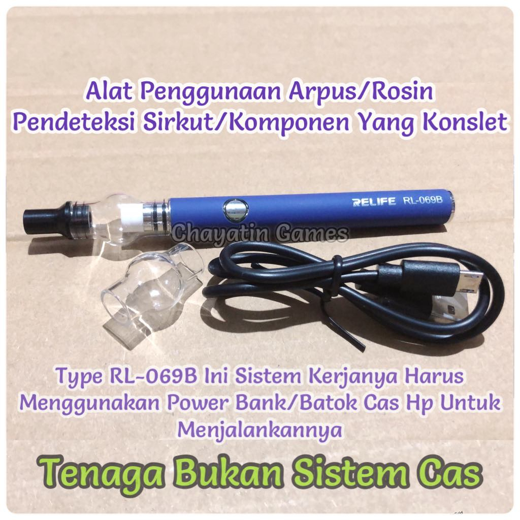Rosin Dispenser Short Circuit Detector - Alat Pendeteksi Short Portable Tenaga Power Bank - Batok Cas HP