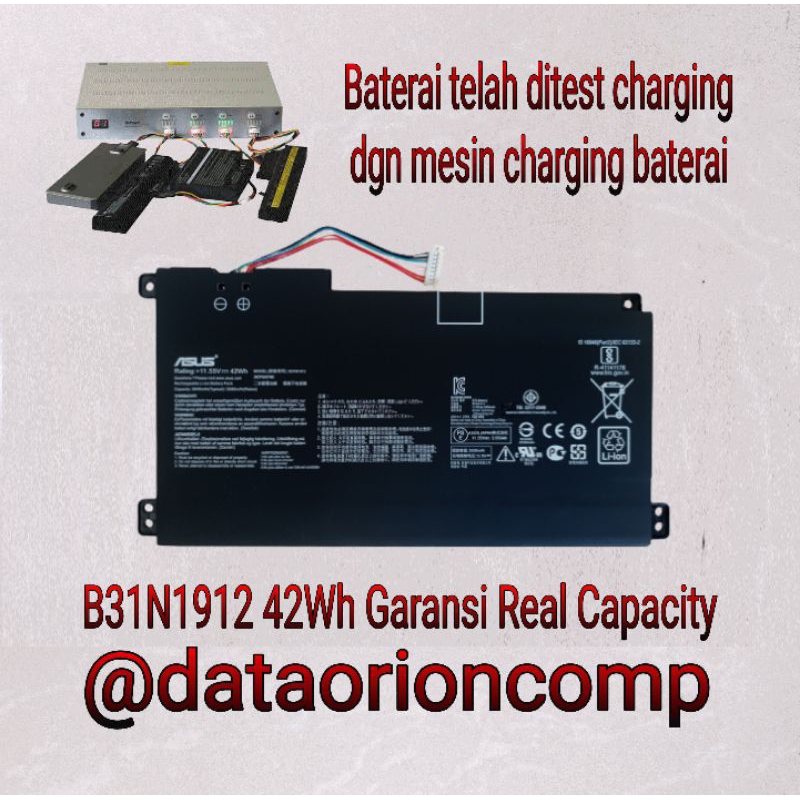 Baterai B31N1912  Asus VivoBook 14 L410MA E510MA F414MA E410KA E410MA EK018TS BV162T EK017TS EK026TS EK139TS BV053TS