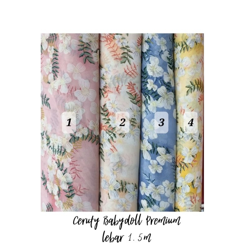 ceruty babydoll motif ceruti premium