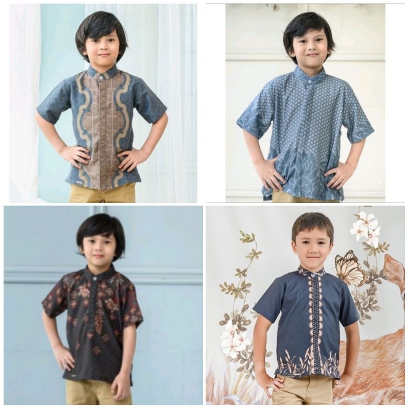 Little Kai Little Milo Little Rayyan Little Dennis shirt boy baju koko anak Wearing Klamby