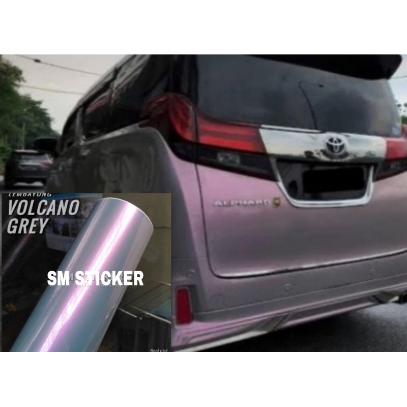 Stiker Skotlet lembayung Volcano grey Lbar 152cm Scotlite mobil  motor Magic Candy Volcano grey stic