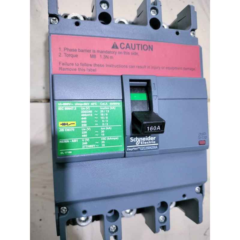 mccb schneider EZC250 125A 160A