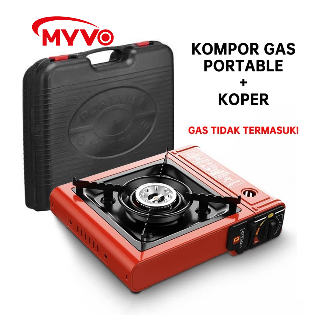 Kompor Gas Portable 1 Tungku 2 in 1